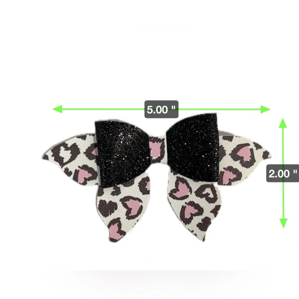 Hair Bows Clips Cheer Bows Hair Clips for Girls Kids 4 Piece Handmade